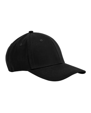 Beechfield EarthAware Classic 6 Panel Organic Cotton Baseball Cap (Zwart)