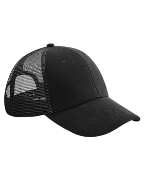 Beechfield Unisex Volwassen Athleisure Jersey Trucker Cap (Zwart)