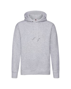 Fruit of the Loom Heren Premium Heather Hoodie (Heide Grijs)