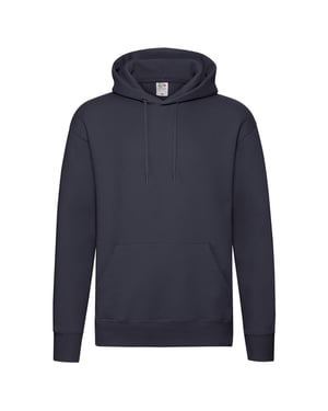 Fruit of the Loom Heren Premium 70/30 effen hoodie (Deep Navy)