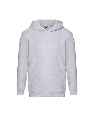 Fruit of the Loom Kinder/Kids Premium Effen Hoodie (Heide Grijs)