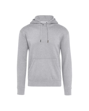 Signature Uniseks Effen Hoodie zonder label voor volwassenen (Licht Oxford)