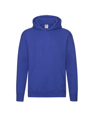 Fruit of the Loom Premium Hoodie för män (Kunglig blå)