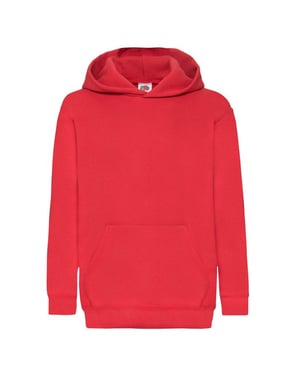 Fruit of the Loom Kinder/Kids Klassieke Hoodie (Rood)