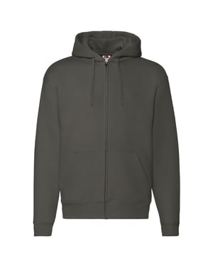 Fruit of the Loom Heren Premium Full Zip Hoodie (Houtskool)