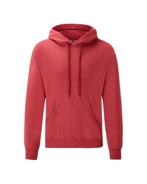 Fruit of the Loom Heren Klassieke Hoodie (Heide Rood)