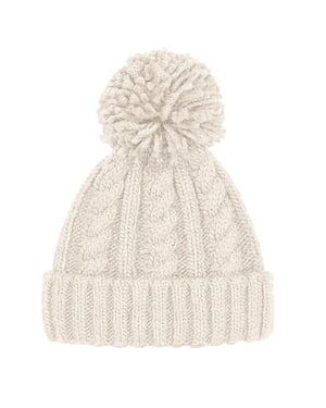 Beechfield Unsiex Volwassenen Kabelbreien Melange Beanie (Havermout)