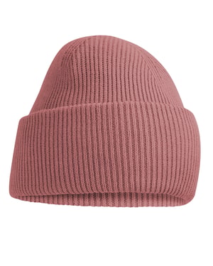 Beechfield Klassieke, diep gebreide muts (Rose)