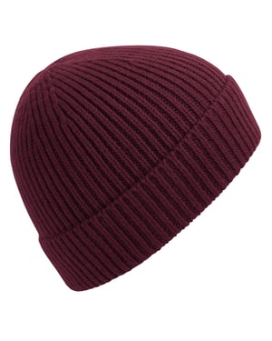 Beechfield Unisex Ribgebreide muts voor volwassenen (Bourgondië)