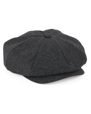 Beechfield Unisex Volwassenen Melton Wool Baker Boy Cap (Houtskool mergel)