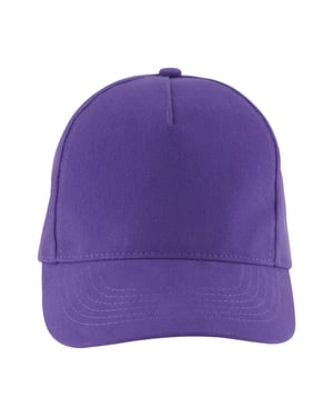 SOLS Long Beach 5 Paneel Baseball Cap (Donkerpaars)