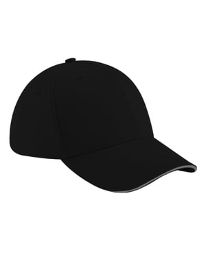Beechfield Volwassenen Unisex Athleisure Cotton Baseball Cap (Zwart/Grafiet)
