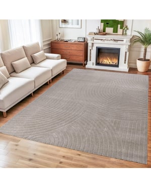 Muratap Vivant japandi vloerkleed laagpolig effen beige- 240x340 cm