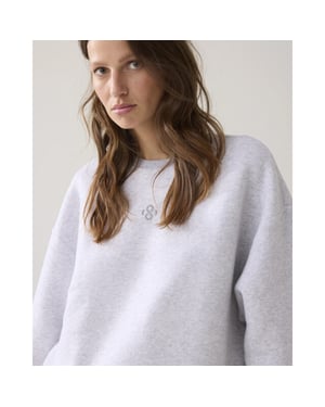 Summum Hamburg-30413 815 sweatshirt soft sweat light grey melange
