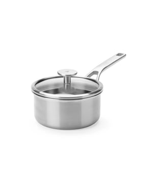BK Cookware Bk maestro rvs steelpan sauspan 16cm met glasdeksel