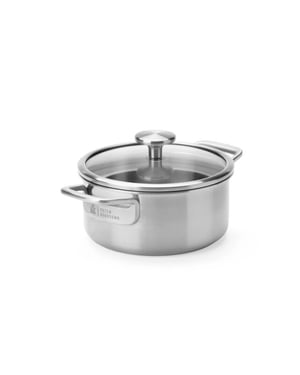 BK Cookware Bk maestro triply rvs kookpan 20cm met glazen deksel