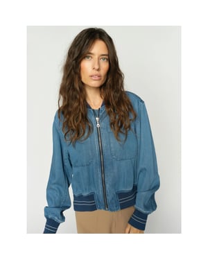 Mos Mosh 176620 405 mosmosh mmcate onyx jacket light blue denim