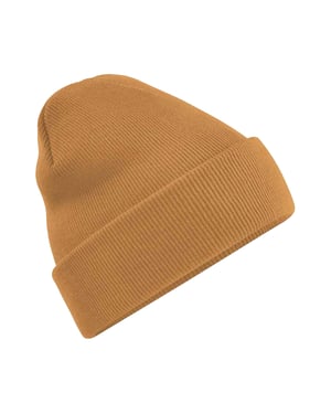 Beechfield Volwassenen van Unisex Originele geboeide Beanie (Caramel)