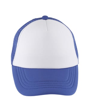 SOLS Kinder/Kids Bubbel Baseballpet (Wit/royaal blauw)