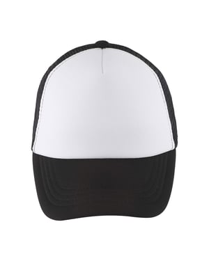 SOLS Kinder/Kids Bubbel Baseballpet (Wit/zwart)