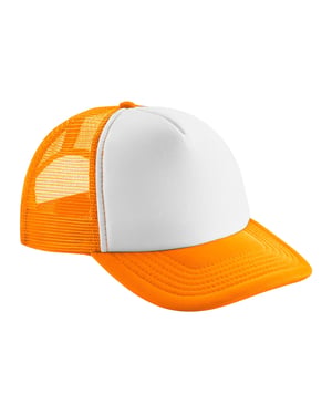 Beechfield Kinder/Kinder Vintage Trucker Cap (Oranje/Wit)