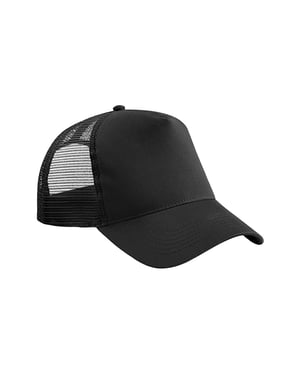 Beechfield Kinder/Kids Snapback Trucker Cap (Zwart)