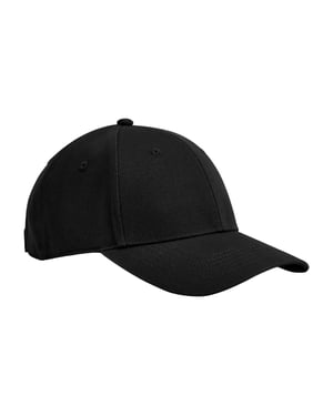 Beechfield Childrens/Kids EarthAware 6 Panel Organic Cotton Baseball Cap (Zwart)
