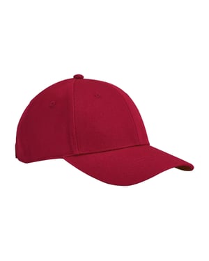 Beechfield Childrens/Kids EarthAware 6 Panel Organic Cotton Baseball Cap (Klassiek rood)