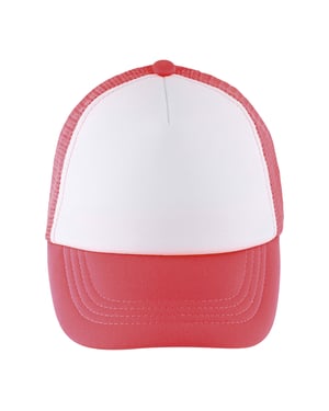 SOLS Kinder/Kids Bubbel Baseballpet (Wit/neon-koraal)