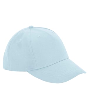 Beechfield 5 Panelen Biologisch Katoenen Baseball Cap (Poederblauw)