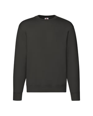 Fruit of the Loom Heren Premium Ingelegd Sweatshirt (Houtskool)