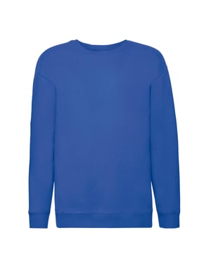Fruit of the Loom Kinder/Kids Premium Sweatshirt met Inzetstuk (Koningsblauw)