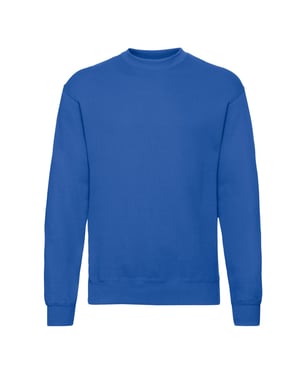 Fruit of the Loom Klassisk Set-in Sweatshirt för herrar (Kunglig blå)