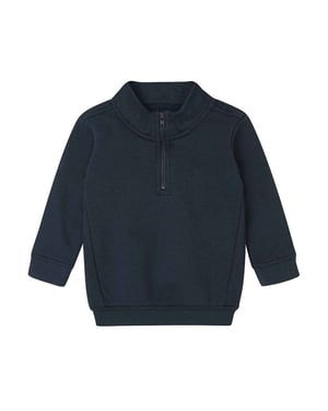Babybugz Sweatshirt met kwart rits voor baby's (Marine)