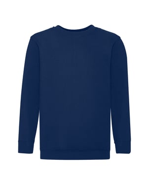 Fruit of the Loom Kinder/Kids Klassiek Sweatshirt met Inzet (Marine)