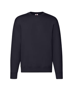 Fruit of the Loom Heren Premium Ingelegd Sweatshirt (Deep Navy)