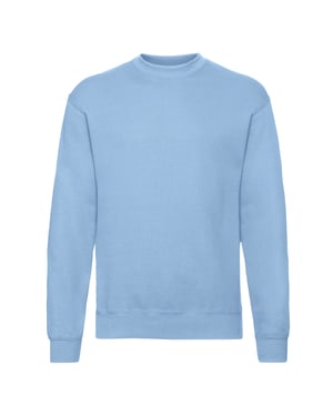 Fruit of the Loom Heren Klassiek Ingelegd Sweatshirt (Hemelsblauw)