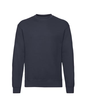 Fruit of the Loom Heren Klassiek Ingelegd Sweatshirt (Deep Navy)