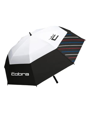 Cobra Two-Tone White/Black Golf Umbrella