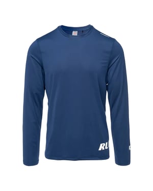 IQ Heren Estise Hardloop T-shirt met lange mouwen (Middeleeuws Blauw)