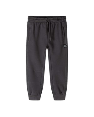 Minoti Joggingbroek met klein logo voor jongens (Grijs)