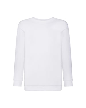 Fruit of the Loom Klassiek Effen Sweatshirt voor Kinderen/Kinderen (Wit)