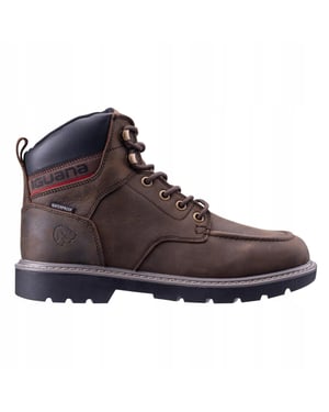 Iguana Heren Domer Mid Cut Winter Laarzen (Donkerbruin/zwart)
