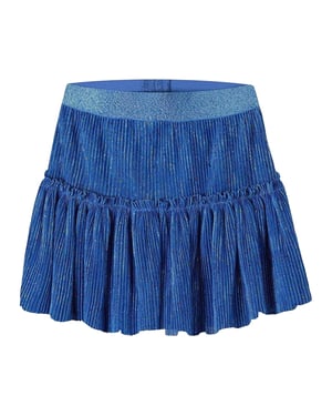 Minoti Meisjes Sparkle Geplooid Feestrokje (Blauw)