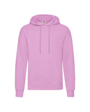 Fruit of the Loom Klassieke herenhoodie (Lichtroze)