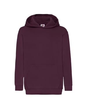 Fruit of the Loom Kinder/Kids Classic 260 Hoodie (Bourgondië)