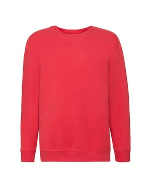 Fruit of the Loom Kinder/Kids Premium Sweatshirt met Inzetstuk (Rood)