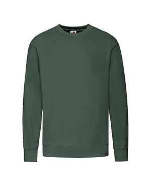 Fruit of the Loom Heren Lichtgewicht Set-In Sweatshirt (Fles groen)