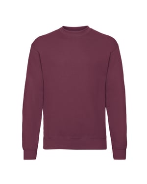 Fruit of the Loom Heren Klassiek Ingelegd Sweatshirt (Bourgondië)