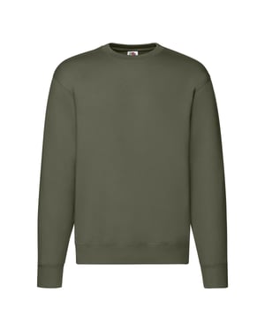 Fruit of the Loom Heren Premium Ingelegd Sweatshirt (Klassieke Olijf)